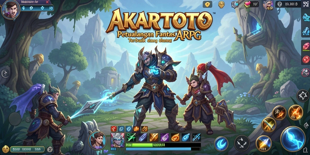 Tampilan gameplay ARPG yang mendebarkan di AKARTOTO.
