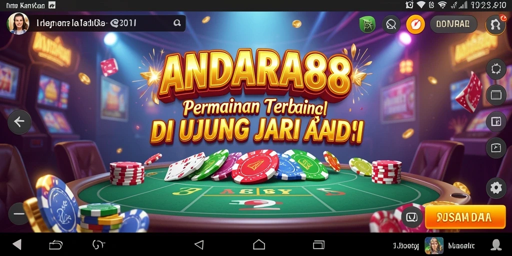 Tampilan gameplay Kasino yang mengasyikkan di ANDARA88.