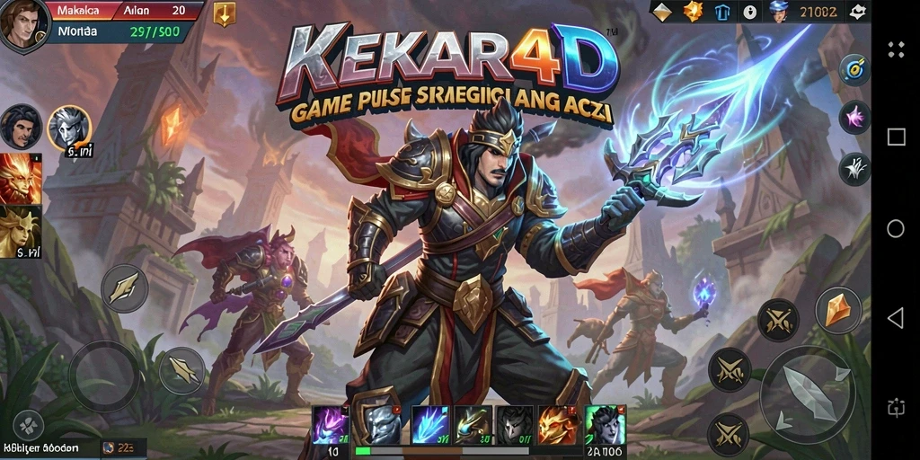 Tampilan aksi seru dari gameplay KEKAR4D yang mendebarkan.