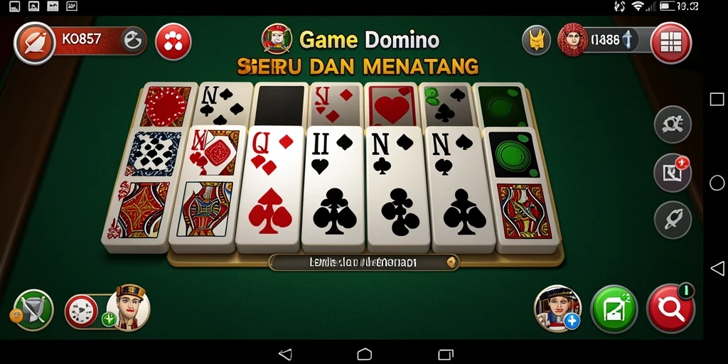 Tampilan gameplay menarik dari KO857 dalam permainan Domino.