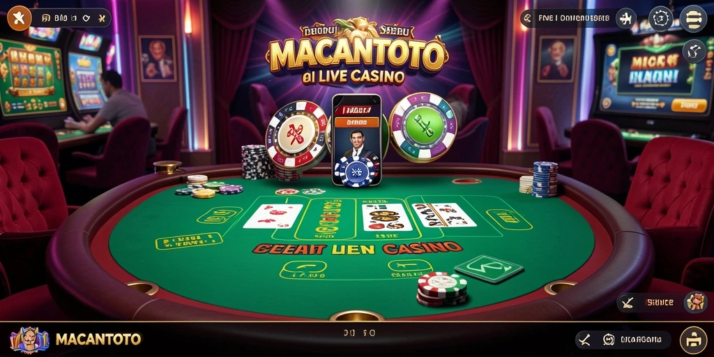 Gameplay Live Casino yang mendebarkan di MACANTOTO.