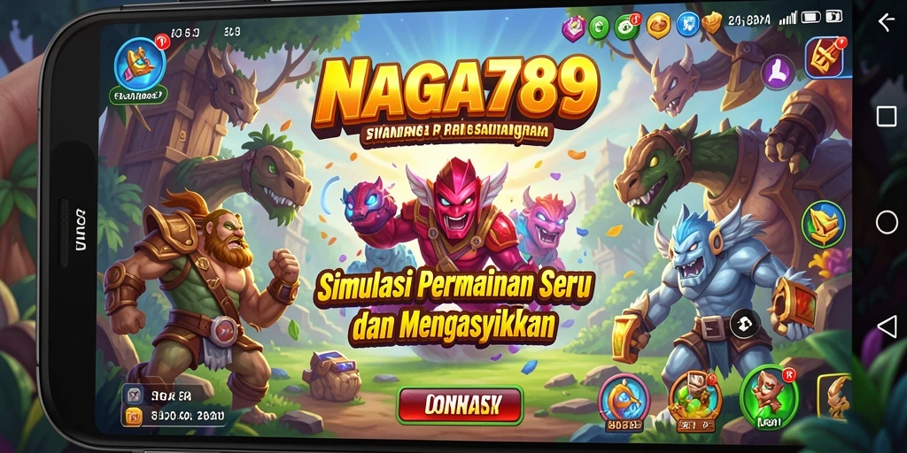 Screenshot NAGA789 menampilkan pemain membangun dunia simulasi yang kaya.